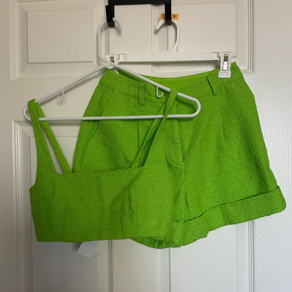 Royalty by Maluma Lime green 2 piece set